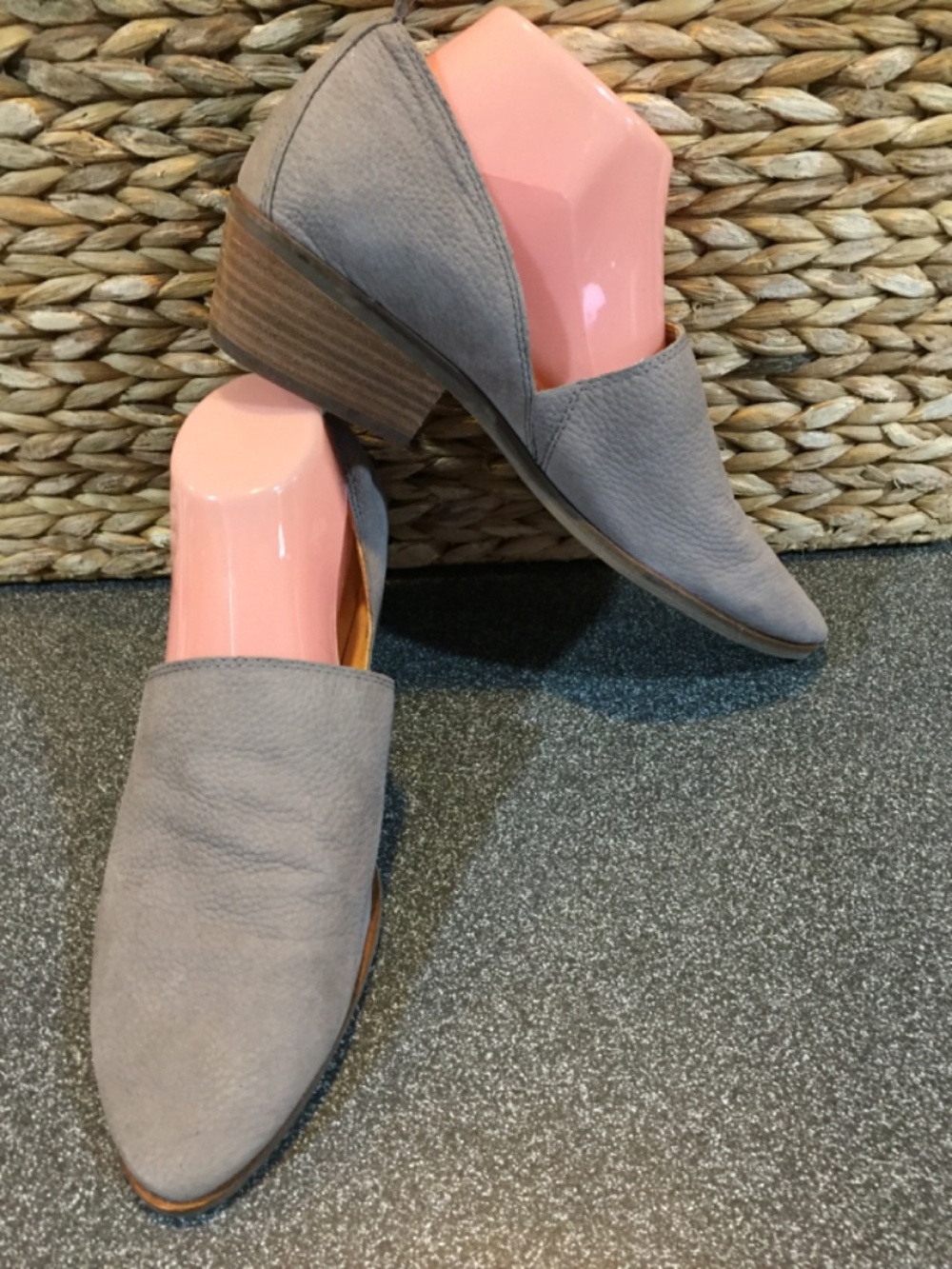Lucky Brand Gray Suede Slip-On Shoes - Picture 4 of 12